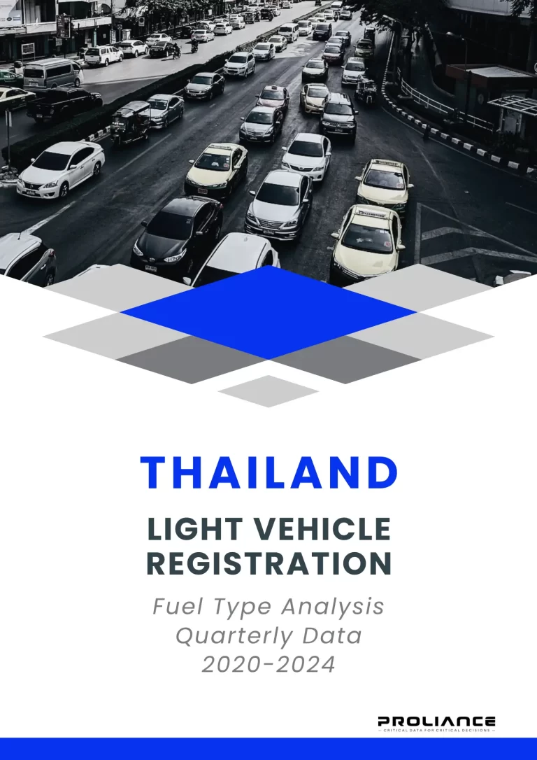 Thailand Light Vehicle Registration - Fuel Type Analysis Quarterly Data 2020-2024 1 Thailand light vehicle registration fuel type quarterly analysis report showing urban traffic with diverse vehicles