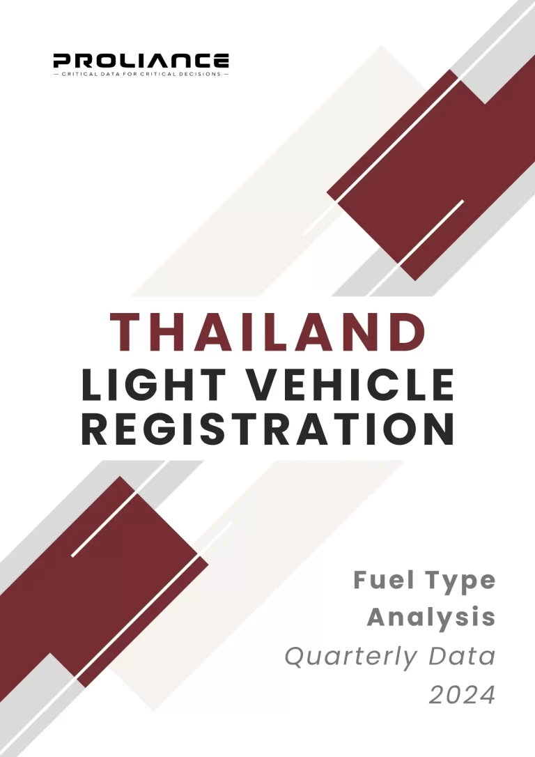 Thailand Light Vehicle Registration - Fuel Type Analysis Quarterly Data 2024 1 Thailand light vehicle registration fuel type quarterly analysis report 2024 with abstract geometric design